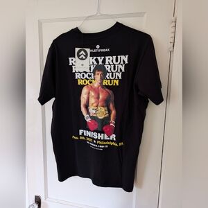 2025 Black 'Rocky Run' Finisher T‑Shirt - M Large - NWT